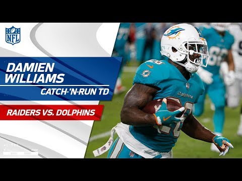 Video: DeVante Parker's Catch-'n-Run Sets Up Damien Williams' Diving TD! | Raiders vs. Dolphins | NFL Wk 9