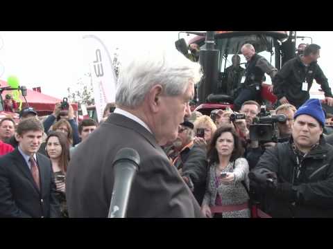 Newt Gingrich Visits World Ag Expo