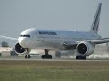 AF 77W departs YUL on runway 24L