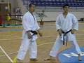 Kagawa-sensei demonstrating leg techniques