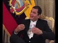 Ecuador, Presidente Rafael Correa entrevistado por VTV 2