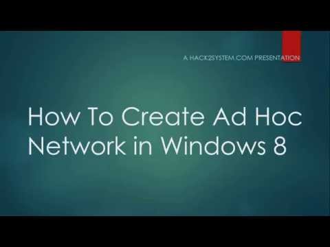 how to make laptop ad hoc