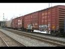 CSX SD40-2 8876 Leads EB Mixed Freight