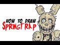 How to Draw Springtrap From Five Nights At Freddy's 3