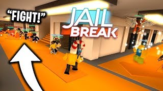 I Caused A Massive Prison Fight In Roblox Jailbreak
