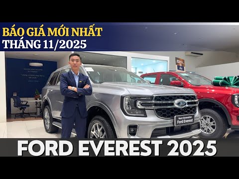 FORD EVEREST 2025: CẬP NHẬT BÁO GIÁ TẤT CẢ PHIÊN BẢN CUỐI THÁNG CÓ NHIỀU ƯU ĐÃI HẤP DẪN