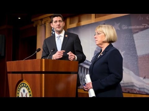 ryan - Rep. Paul Ryan and Sen. Patty Murray say they've reached a budget deal that will avert a government shutdown in January.