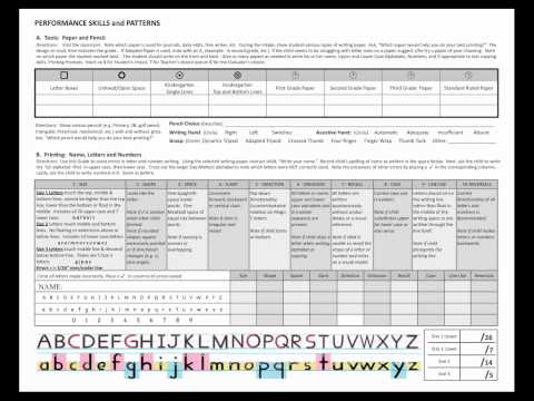 how to assess handwriting