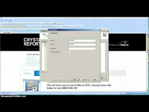 Crystal Reports to Oracle Connection