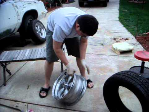 rim tyre - SIMPLE STEP BY STEP ON HOW TO PROPERLY INSTALL A TIRE ON A RIM WITH NO MACHINE USED - OLD SCHOOL WAY FROM THE DAY -