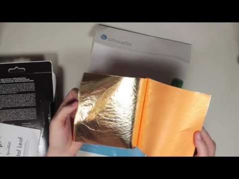 how to apply gold leaf to paper