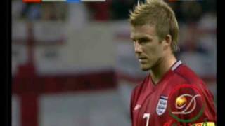 WM 2002: Beckham verwandelt Elfmeter gegen Argentinien