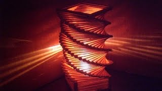 Luminária de palito de picolé-DIY