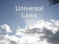 The Law of Non-Intervention - 105 Universal Laws of Third Dimension Living.