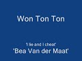 this is the hit of group 'won ton ton' by bea van der maat. their only real hit.
i looooooove bea! go bea!