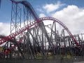 Flames on X2 at Six Flags Flames on X2 at Six Flags
