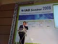 Iab Seminar 2008: intervento di Gilles Cleef Iab Seminar 2008: intervento di Gilles Cleef