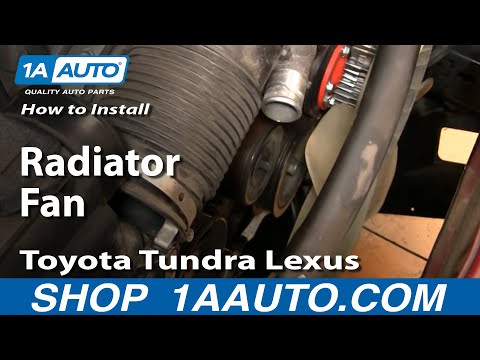 How To Install Replace Radiator Fan Toyota Tundra Lexus 1AAuto.com