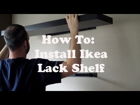 how to remove ikea floating shelf