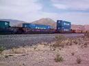 WB UPRR Stacker/Bare Tables Train @ Sunland Park NM