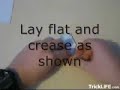 One piece of paper to make water bomb