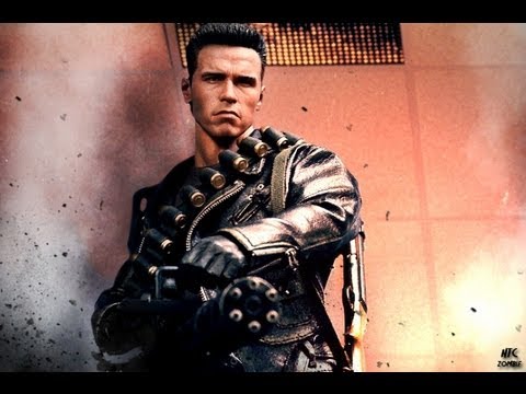 Terminator 2 Judgment Day Hot Toys DX-10 T-800 1/6 Scale Collectible Movie Figure Review