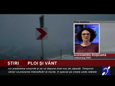 Ploi și vânt în țară