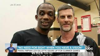 Paralympian Lex Gillette on Sight vs. Vision (World News Now)