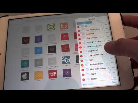 how to locate bookmarks on ipad