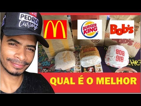 O HAMBURGUER MAIS BARATO - McDonald's, Burger King, Bob's