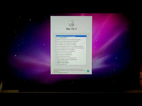 Starting a MacBook Pro laptop for the first time
