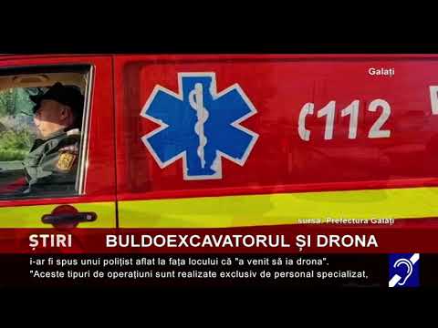 Buldoexcavatorul și drona