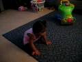 Me'lani starting to walk