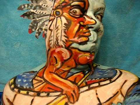 how to native american face paint