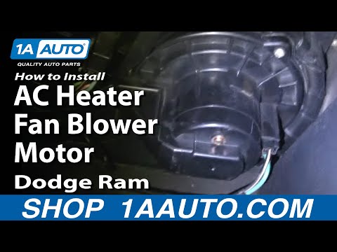 How To Install Repair Replace AC Heater Fan Blower Motor Dodge Ram 02-08 1AAuto.com