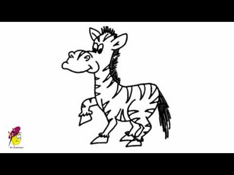 how to draw easy zoo animals