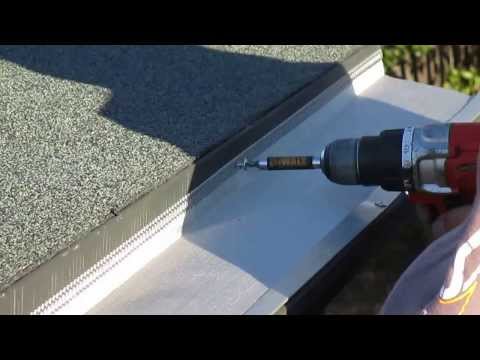 how to fasten rain gutters