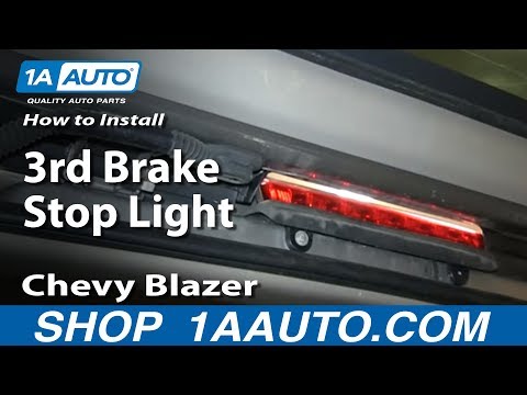How To Install Replace 3rd Brake Stop Light 2000-06 Chevy Blazer GMC Yukon