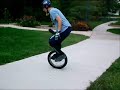 Humidity Sucks:  My first unicycle video