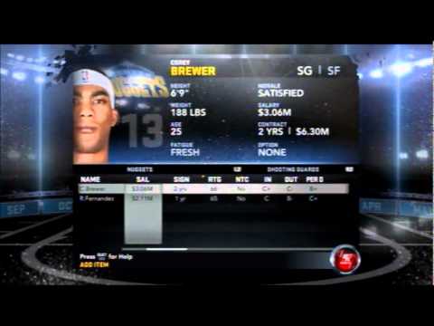 how to rebuild a team in nba 2k12