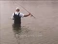 Matt lands another trout - Brown Lures