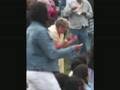 Crazy women dancing Thai festival bournemouth thailand