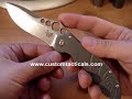 www.customtacticals.com - Benchmade Mini Skirmish video knife review. Benchmade Folding Knives.