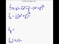 Calculus-Partial Derivatives