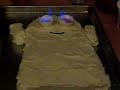 Flaming-Eyed Ghost Cake
