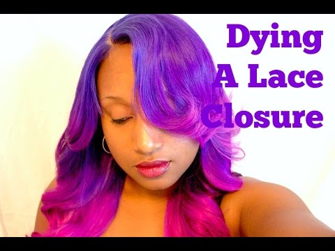 how to dye lace closure
