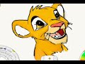 Painting Simba from The Lion King
