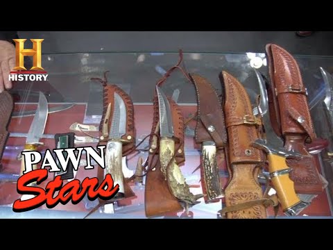 Pawn Stars: HIGH PRICE for RARE HIGH END KNIVES (Season 8) | History