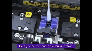 Cleaning microscope lens