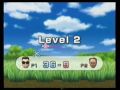 two players face off in a round of the shooting range game in wii play for the nintendo wii.